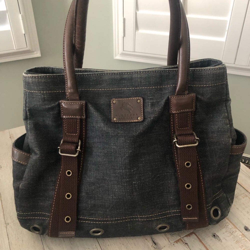 Burberry - Blue Label denim shoulder bag/tote